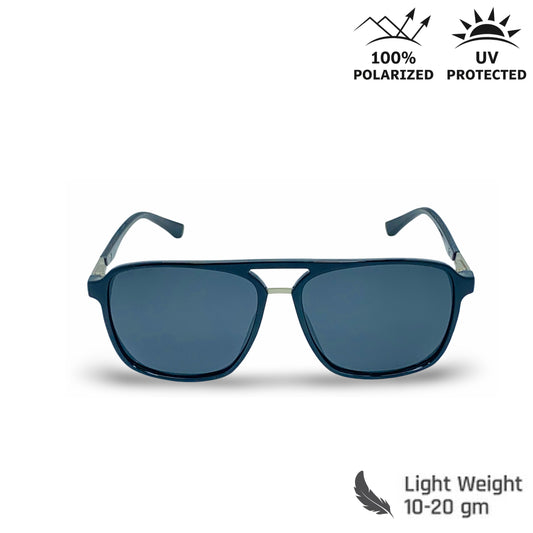 Lexus Unisex Double Bar Polarised Sunglasses Black