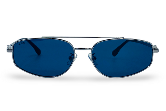 Lexus Metal Unisex Double Bar Sunglasses Matt Gunmetal