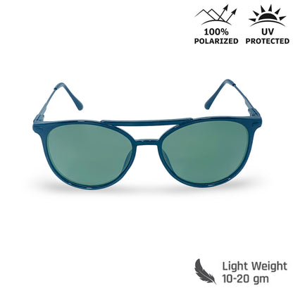 Lexus Unisex Double Bar  Polarised Sunglasses Black