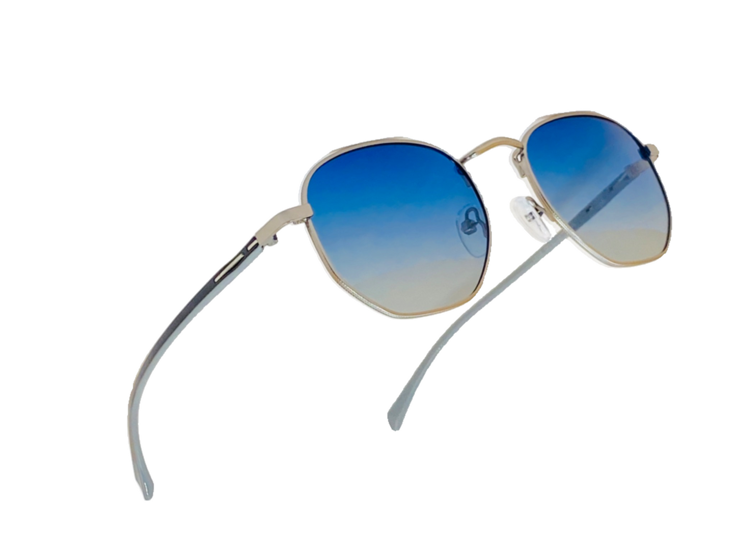 Lexus Polarised Hexagon Unisex Sunglasses Grey