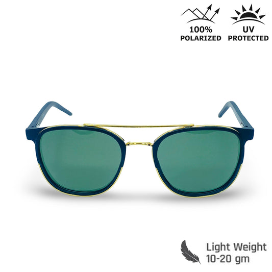 Lexus Unisex Double Bar Polarised Sunglasses Black