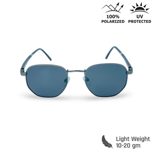 Lexus Hexagon Unisex Polarized Sunglasses Gunmetal