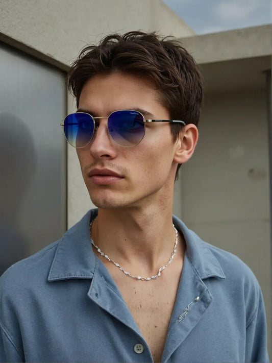 Lexus Polarised Hexagon Unisex Sunglasses Grey