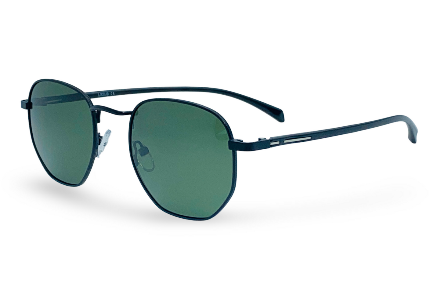 Lexus Hexagon Unisex Polarized Sunglasses Black