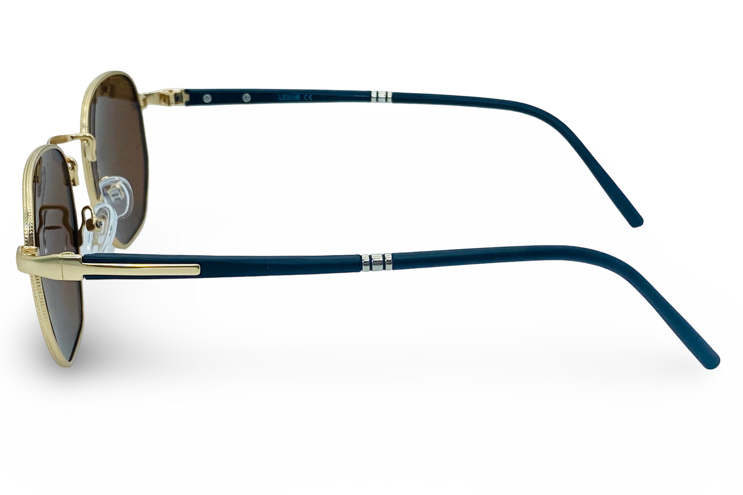 Lexus Hexagon Unisex Polarized Sunglasses Gold