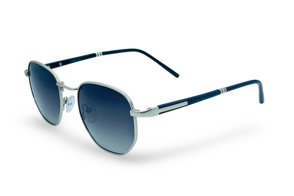 Lexus Hexagon Unisex Polarized Sunglasses Silver