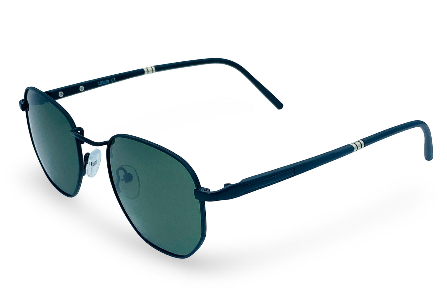 Lexus Hexagon Unisex Polarized Sunglasses Black