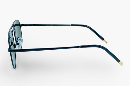 Lexus Polarized Double Bar Geometry Sunglasses Black