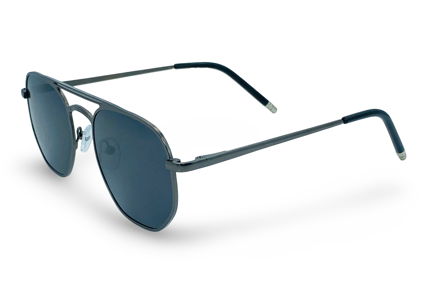 Lexus Polarized Double Bar Geometry Sunglasses Gray