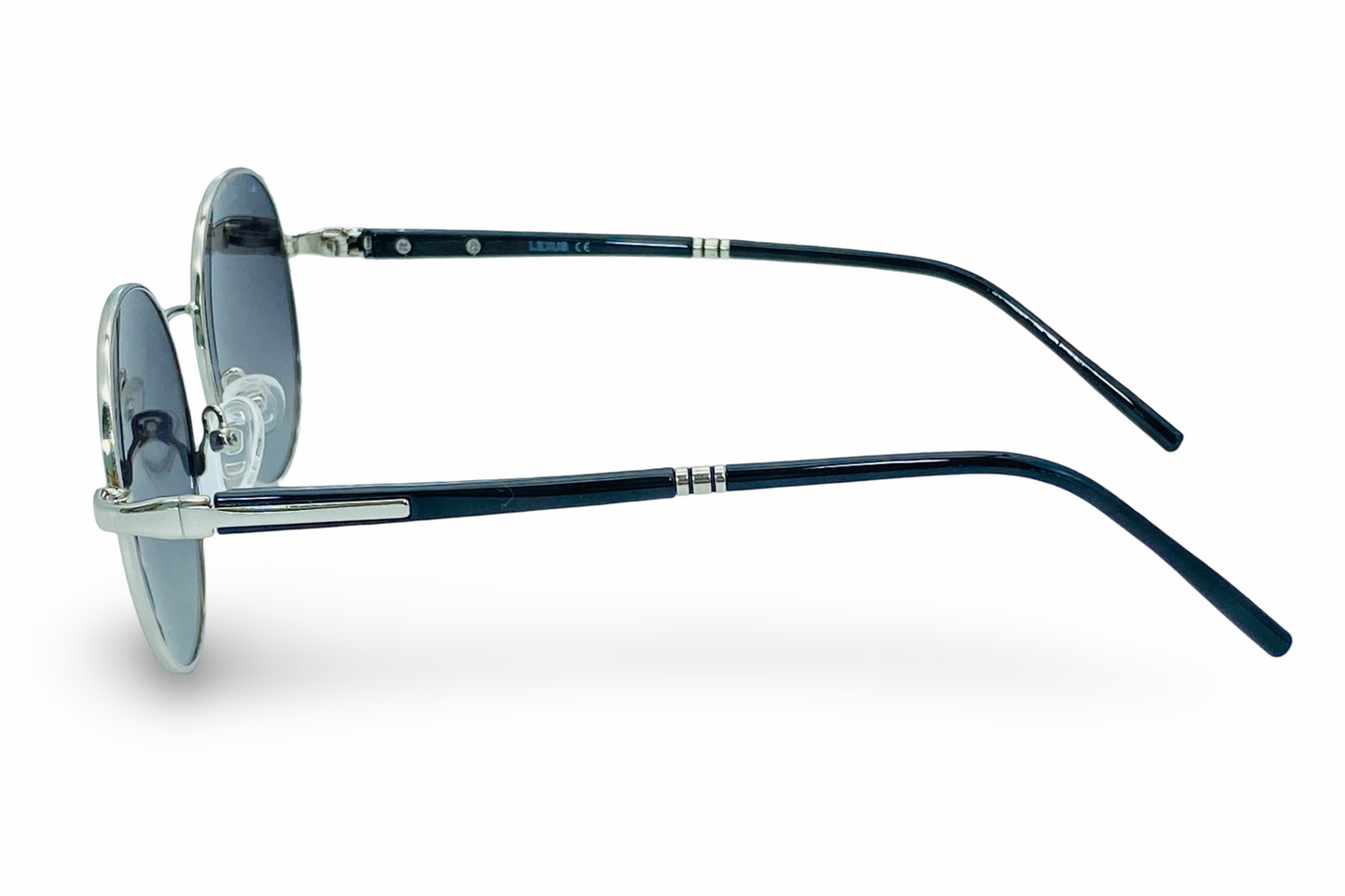 Lexus Unisex Round Polarised Sunglasses Silver