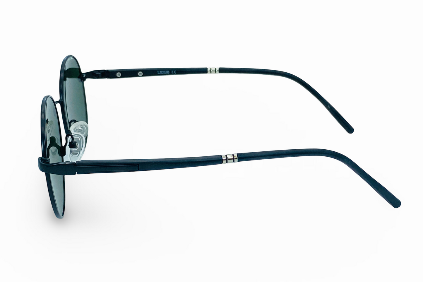 Lexus Unisex Round Polarised Sunglasses Black