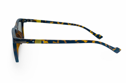 Lexus Unisex Rectangle Polarised Sunglasses Tortoise