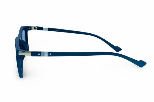 Lexus Unisex Rectangle Polarised Sunglasses Blue