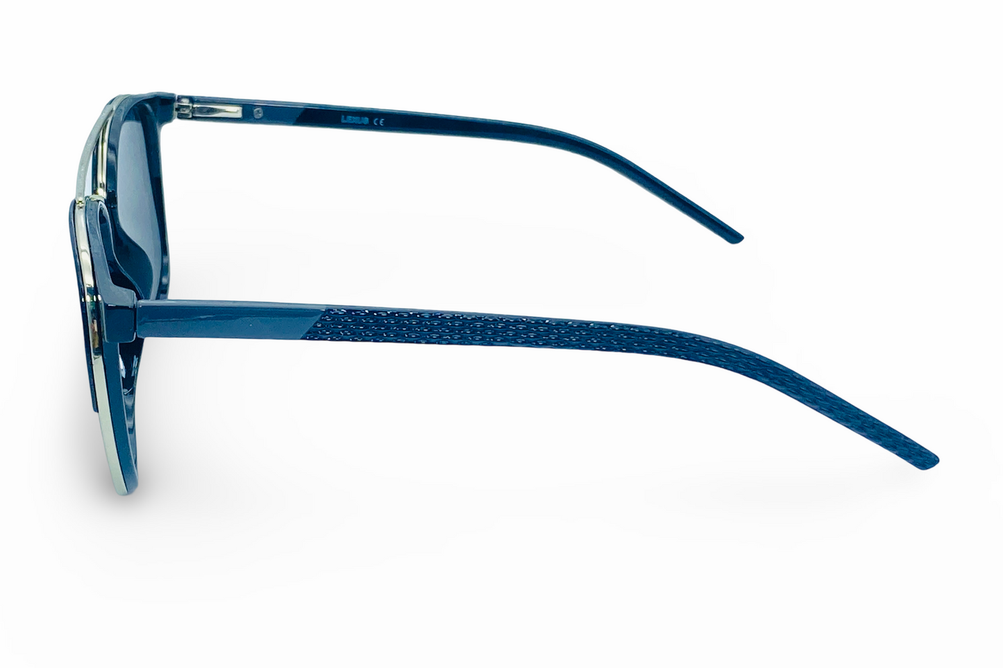 Lexus Unisex Double Bar Polarised Sunglasses Black & Silver