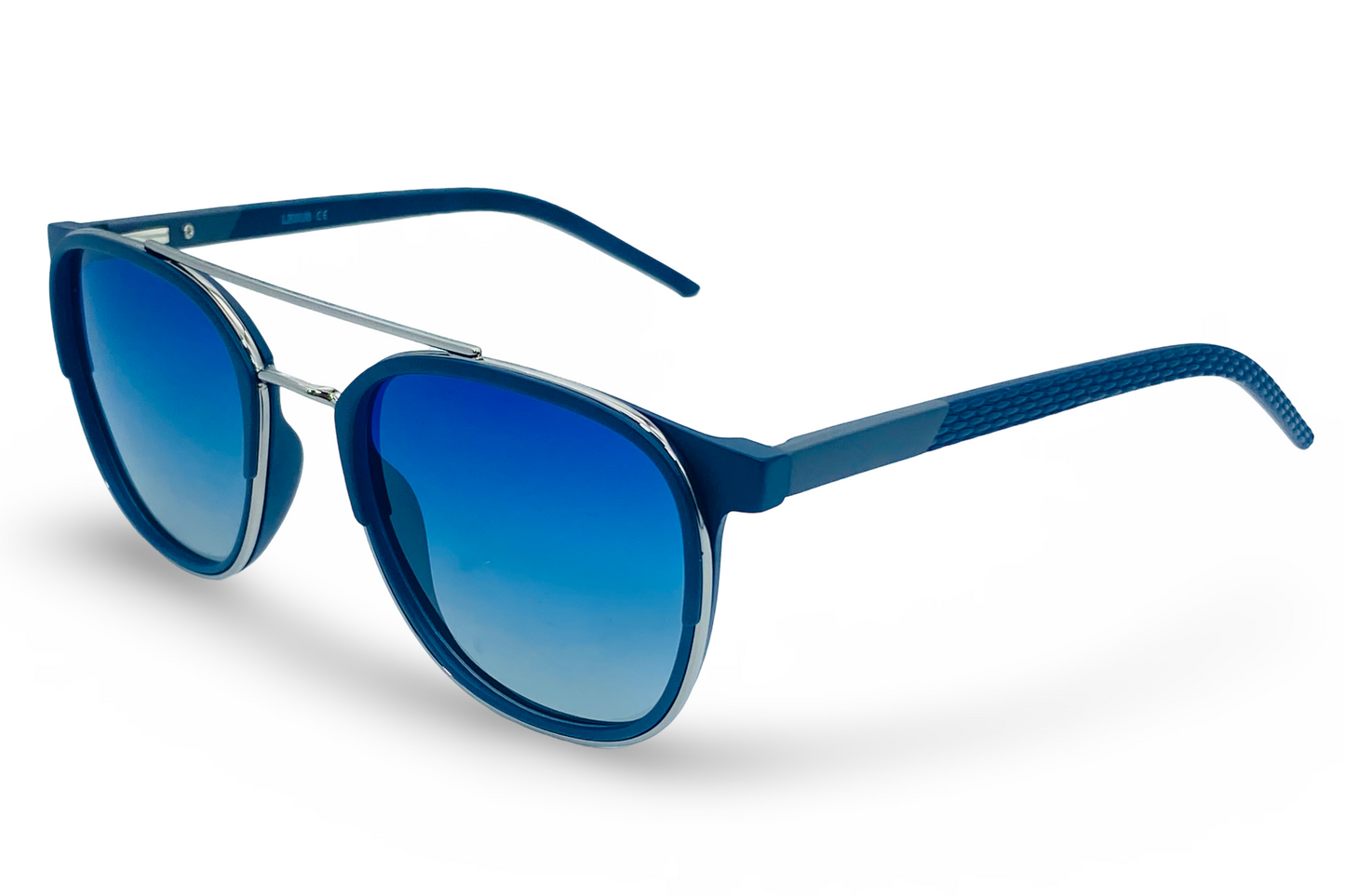 Lexus Unisex Double Bar Polarised Sunglasses Blue