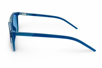 Lexus Unisex Double Bar Polarised Sunglasses Blue