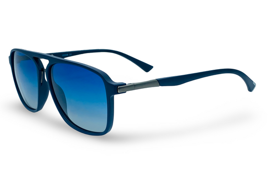 Lexus Unisex Double Bar Polarised Sunglasses Blue