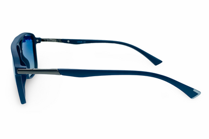 Lexus Unisex Double Bar Polarised Sunglasses Blue