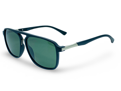 Lexus Unisex Double Bar Polarised Sunglasses Matt Black