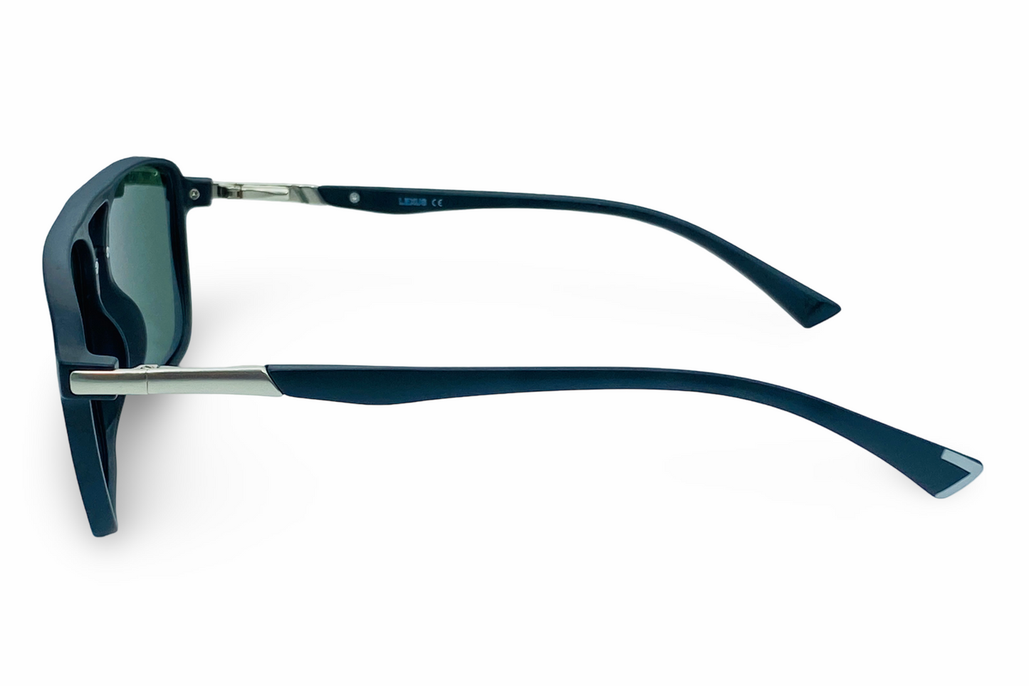 Lexus Unisex Double Bar Polarised Sunglasses Matt Black