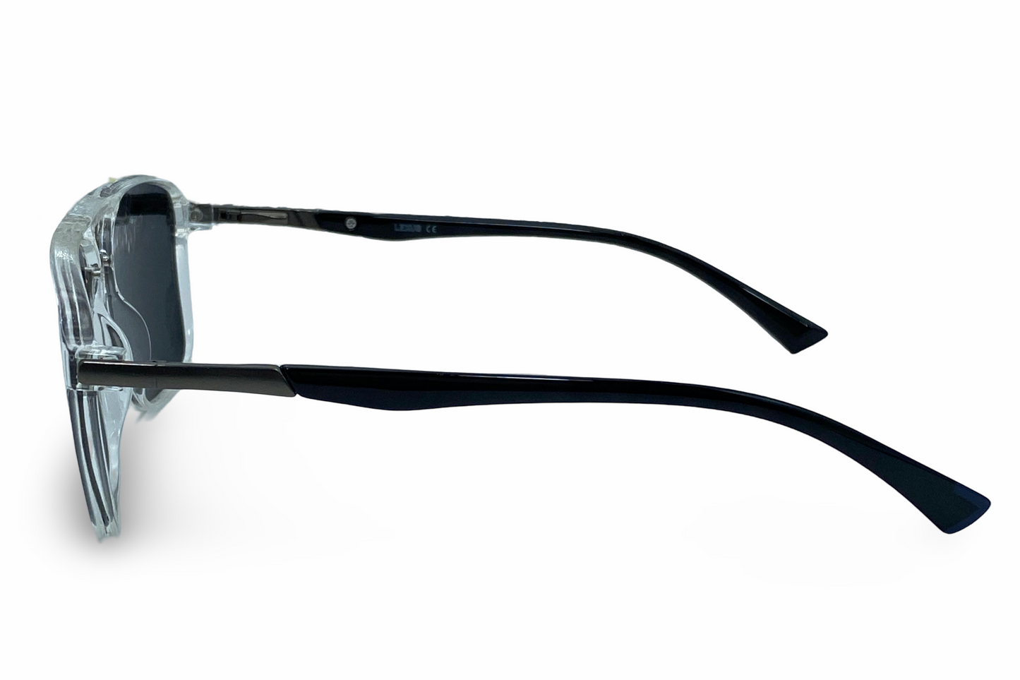 Lexus Unisex Double Bar Polarised Sunglasses Clear