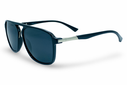 Lexus Unisex Double Bar Polarised Sunglasses Black