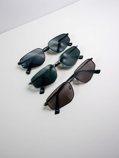 Lexus Unisex Geometric Sunglasses Gunmetal