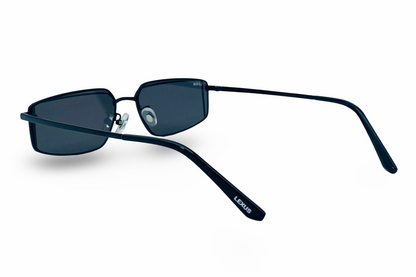 Lexus Metal Unisex Rectangle Sunglasses Black