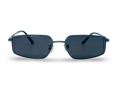 Lexus Metal Unisex Rectangle Sunglasses Gunmetal