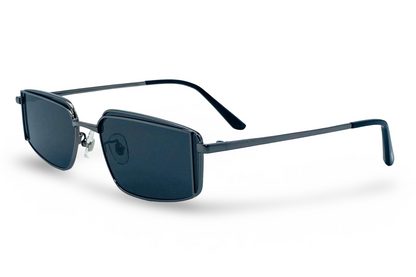 Lexus Metal Unisex Rectangle Sunglasses Gunmetal