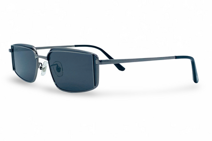 Lexus Metal Unisex Rectangle Sunglasses Gunmetal