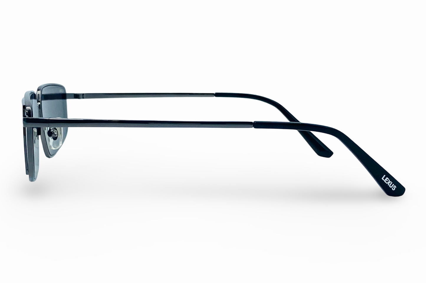 Lexus Metal Unisex Rectangle Sunglasses Gunmetal