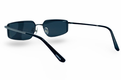 Lexus Metal Unisex Rectangle Sunglasses Gunmetal