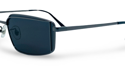 Lexus Metal Unisex Rectangle Sunglasses Gunmetal