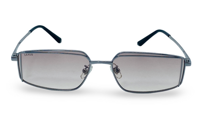 Lexus Metal Unisex Rectangle Sunglasses Silver