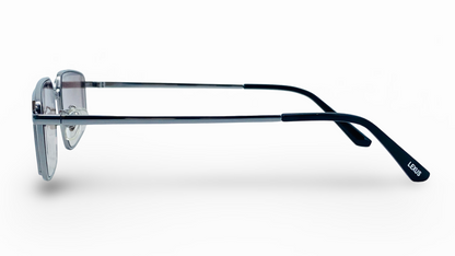 Lexus Metal Unisex Rectangle Sunglasses Silver