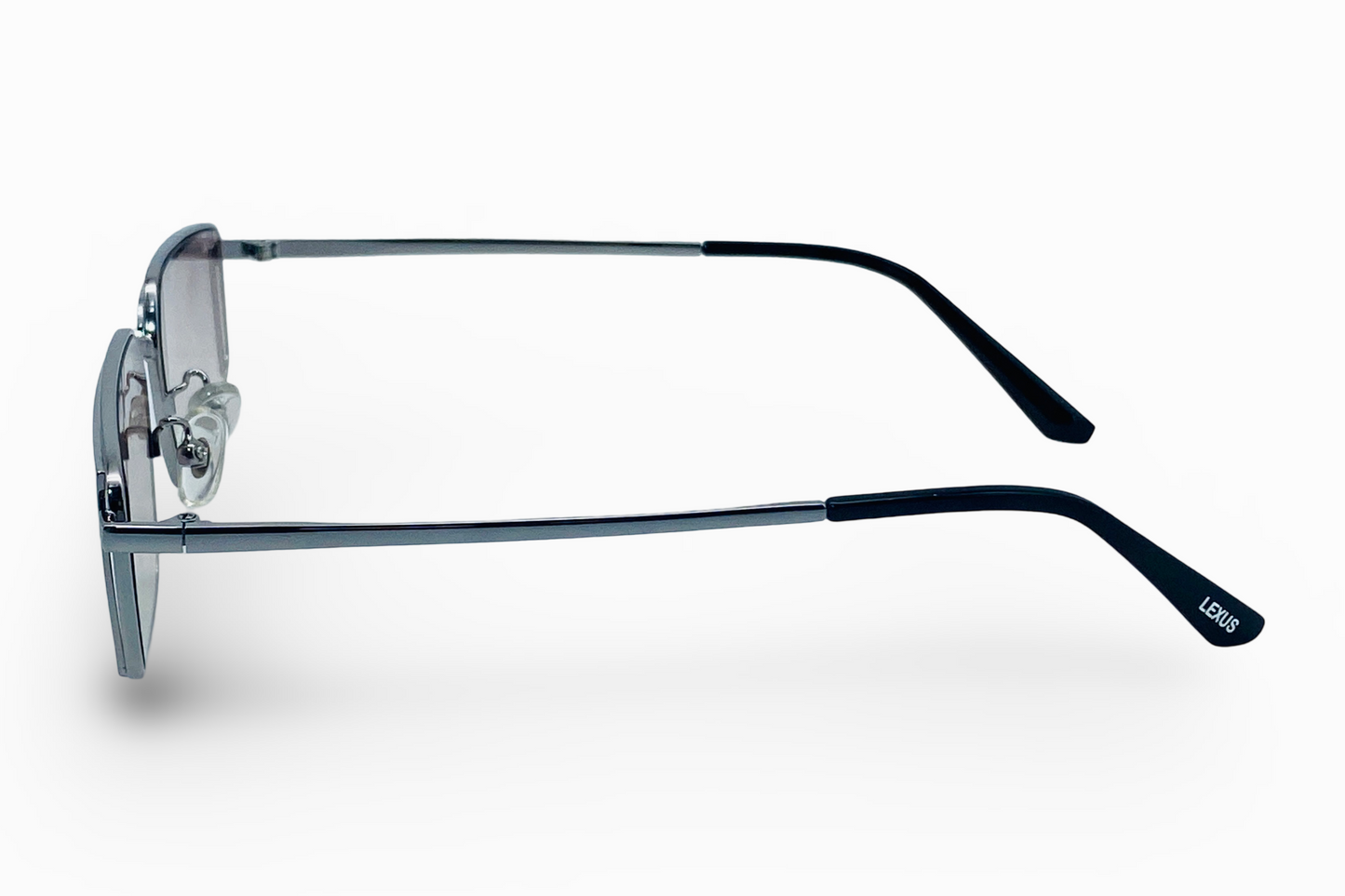 Lexus Metal Unisex Rectangle Sunglasses Silver