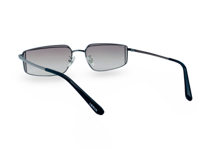 Lexus Metal Unisex Rectangle Sunglasses Silver