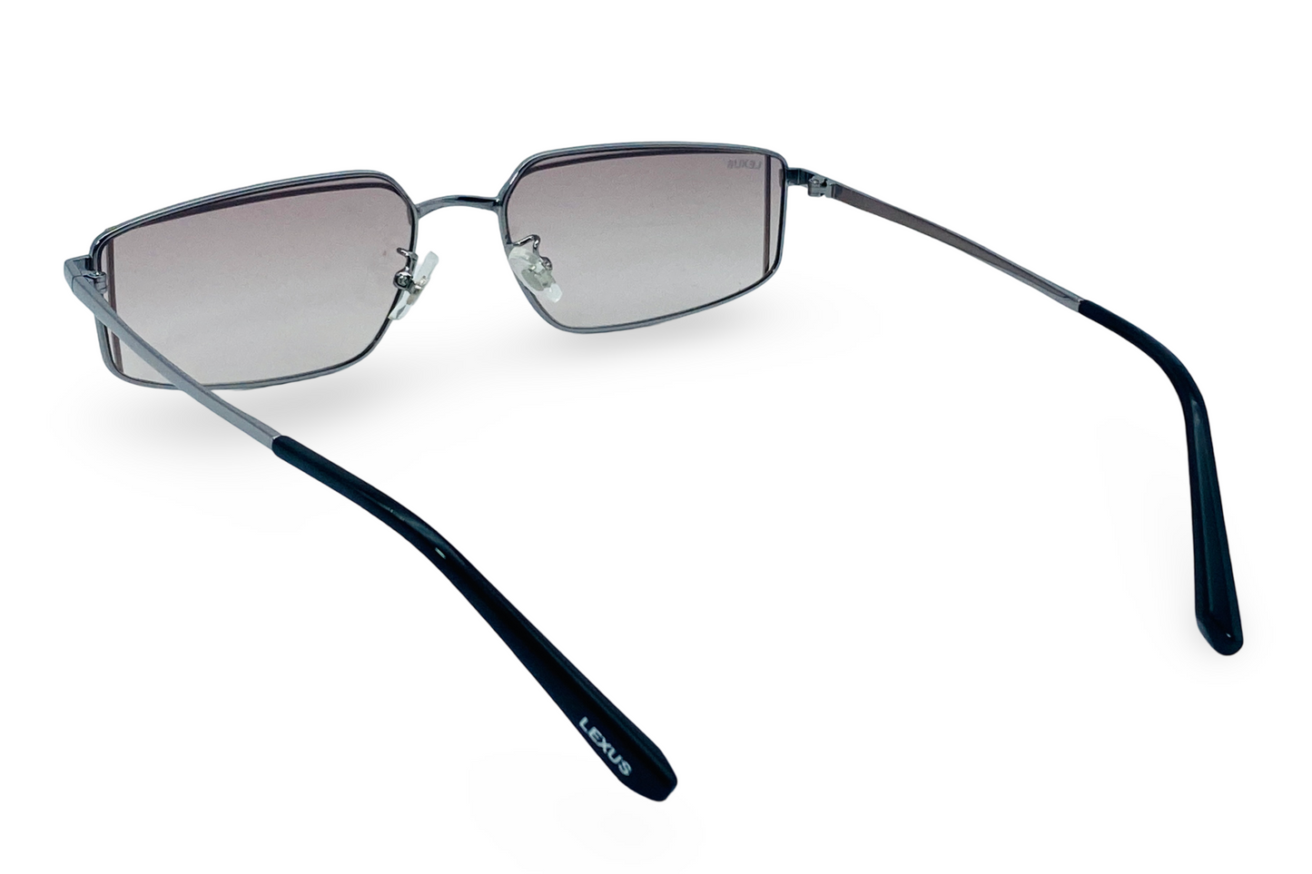 Lexus Metal Unisex Rectangle Sunglasses Silver