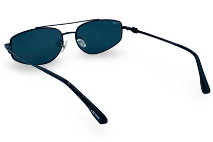 Lexus Metal Unisex Double Bar Sunglasses Black