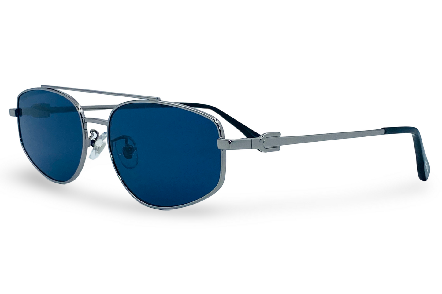 Lexus Metal Unisex Double Bar Sunglasses Matt Gunmetal