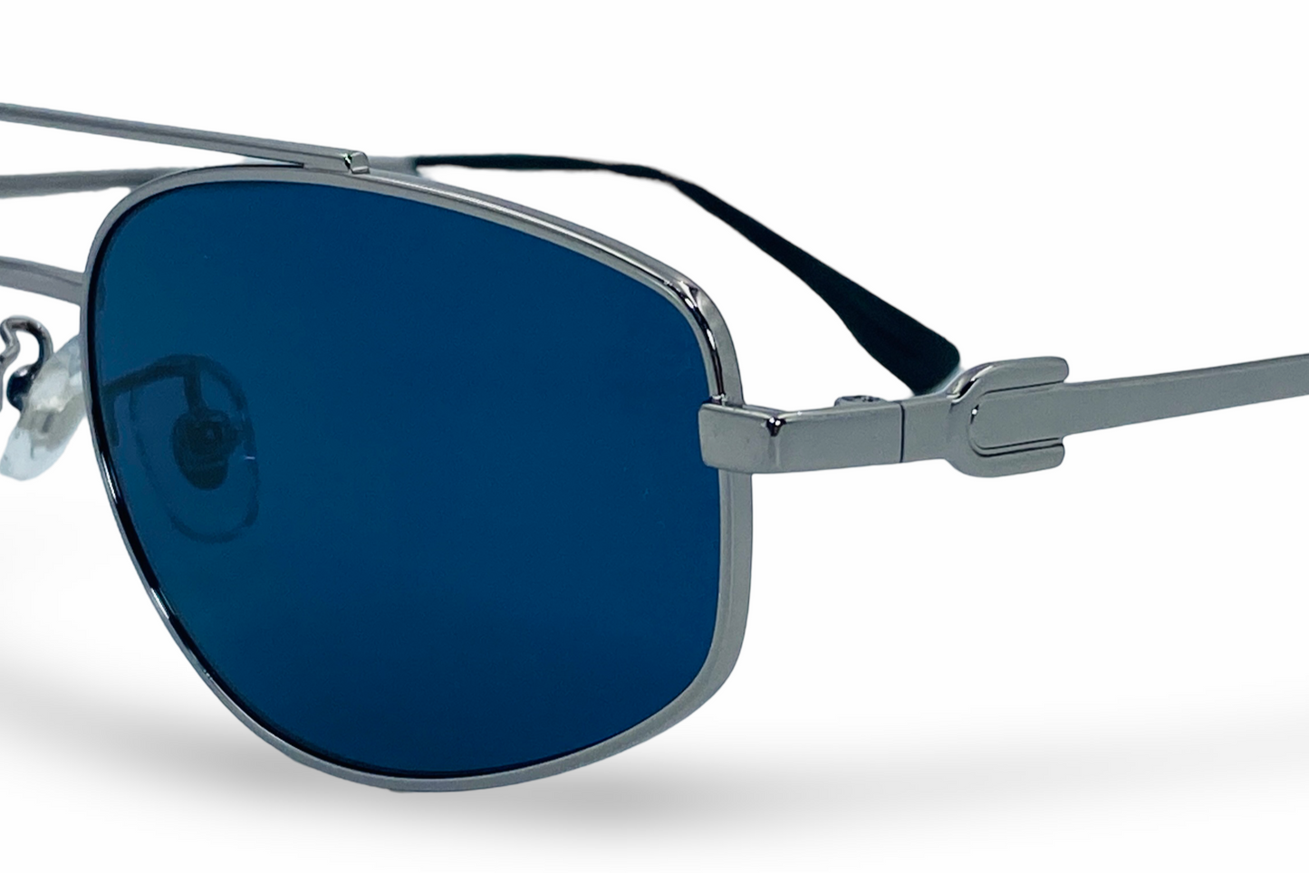 Lexus Metal Unisex Double Bar Sunglasses Matt Gunmetal