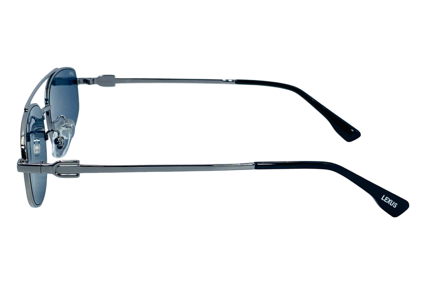 Lexus Metal Unisex Double Bar Sunglasses Matt Gunmetal