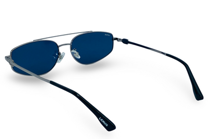 Lexus Metal Unisex Double Bar Sunglasses Matt Gunmetal