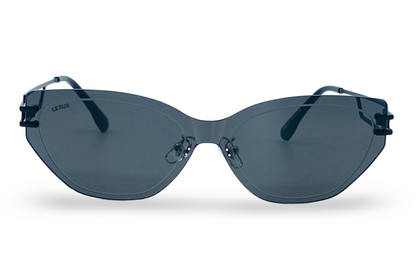 Lexus Rimless Ladies Cat Eye Sunglasses Black