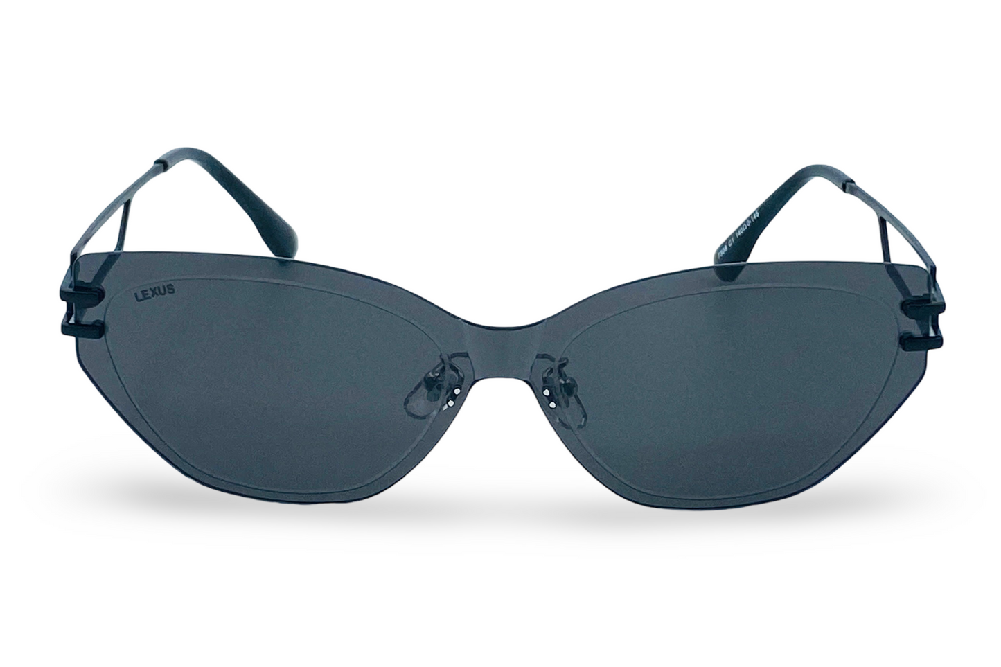 Lexus Rimless Ladies Cat Eye Sunglasses Black
