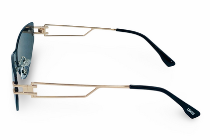 Lexus Rimless Ladies Cat Eye Sunglasses Gold