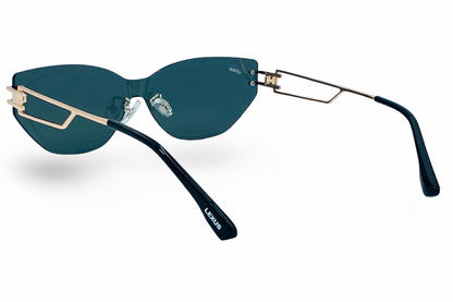 Lexus Rimless Ladies Cat Eye Sunglasses Gold