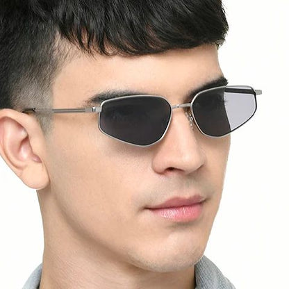Lexus Unisex Geometric Sunglasses Gunmetal
