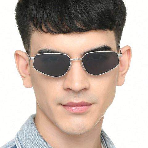 Lexus Unisex Geometric Sunglasses Gunmetal